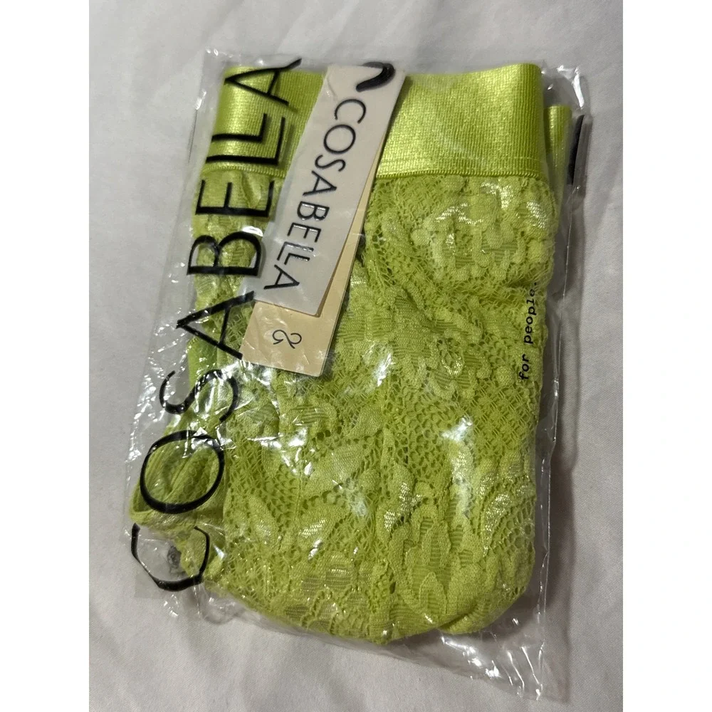 Cosabella Never Say Never Lace Jock Strap‎ Chakra Green Men's Underwear L